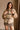 Ariyah Brown & Tan Faux Fur Jacket- top view
