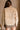 Ariyah Brown & Tan Faux Fur Jacket- close up back view
