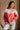 Charlee Red Multi Colorblock Sweatshirt- top view