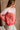 Charlee Red Multi Colorblock Sweatshirt- close up side view