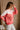 Charlee Red Multi Colorblock Sweatshirt- frontal side view