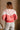Charlee Red Multi Colorblock Sweatshirt- close up back view