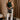 Stevie Hunter Green Satin Tank- full body view