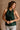 Stevie Hunter Green Satin Tank- front top view