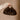 Keala Brown Faux Fur Purse - front view