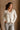 Noelle Off White Ruffle Knit Cardigan- front view