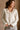 Noelle Off White Ruffle Knit Cardigan- close up front view
