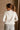 Noelle Off White Ruffle Knit Cardigan- back view