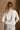 Noelle Off White Ruffle Knit Cardigan- close up back view