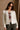 Leah Ivory Front Ties Cardigan- front view