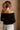 Blakely Black Button-Up Off-The-Shoulder Top- back side view