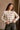 Adalyn Tan & White Stripe Knit Sweater- front ivew