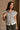 Clara Ivory & Black Stripe Button-Up Vest- front top view