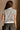 Clara Ivory & Black Stripe Button-Up Vest- close up back view
