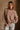 Ember Brown & Cream Knit Sweater- front view