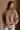 Ember Brown & Cream Knit Sweater- close up front view