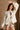 Leah Ivory Front Ties Cardigan - front top view