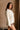 Rosalie Ivory Front Ties Knit Cardigan- close up friontal side view