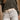 Everleigh Ivory Faux Leather Woven Belt- front view