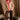 Margot Mocha Shearling & Red Jacket- full body view