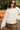 Emilia Cream Knit Long Sleeve Sweater- close up frontal side view