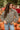 Nora Taupe & Green Shearling Plaid Jacket- front view
