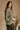 Selah Zip-Up Long Sleeve Knit Sweater- olive- side view