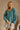 Adriana Teal V-Neck Long Sleeve Sweater- front view