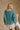 Adriana Teal V-Neck Long Sleeve Sweater- back view