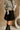Jocelyn Black Knit Flare Mini Skirt- close up front view