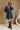 Haven Denim Braided Waist Mini Dress- full body view