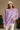 Carter Washed Lavender Side Slit Tee- front view