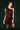 Giana Burgundy Sequin & Velvet Tie Mini Dress- frontal side view