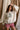 Freya Green & Cream Christmas Tree Stitch Sweater- frontal side view