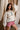 Freya Green & Cream Christmas Tree Stitch Sweater- frontal side view