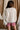 Freya Green & Cream Christmas Tree Stitch Sweater- close up back view