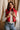 Chantel Red Faux-Leather Puffer Vest- frontal top view