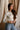 Noelle Cream Christmas Ribbed Top- frontal side view