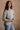 Norah Heather Grey Turtleneck Sweater- side view