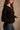 Delaney Black & Gold Button-Up Pocket Cardigan - close side view