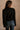 Delaney Black & Gold Button-Up Pocket Cardigan - back view