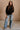 Alaina Black Ribbed Knit Sweater - full front view