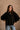Alaina Black Ribbed Knit Sweater - front 