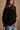 Alaina Black Ribbed Knit Sweater - frontal side view