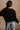Alaina Black Ribbed Knit Sweater - back view