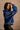 Stevie Washed Blue Quarter Zip Pullover - side