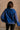 Stevie Washed Blue Quarter Zip Pullover - back view