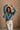 Gia Blue & Brown Quarter Zip Pullover - upper body front view