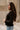 Brynlee Black Ribbed & Lace Cardigan- side view