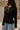 Brynlee Black Ribbed & Lace Cardigan- frontal side view